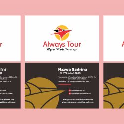 Always Tour Jogja Kartu Nama Bulan Maret Vector