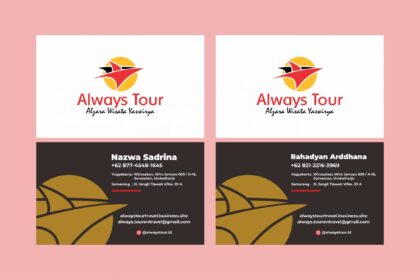 Always Tour Jogja Kartu Nama Vector Design