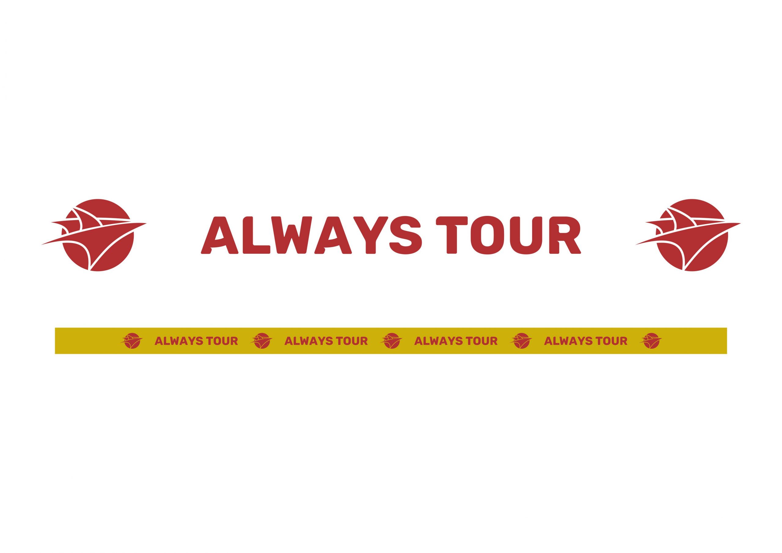 Always Tour Pita Satin Design Vector - Desain Grafis, Logo, Vector, Template, Background. Always Tour Pita Satin Design Vector