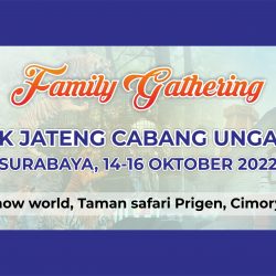 Always Tour Spanduk Family Gathering Bank Jateng Vector Design