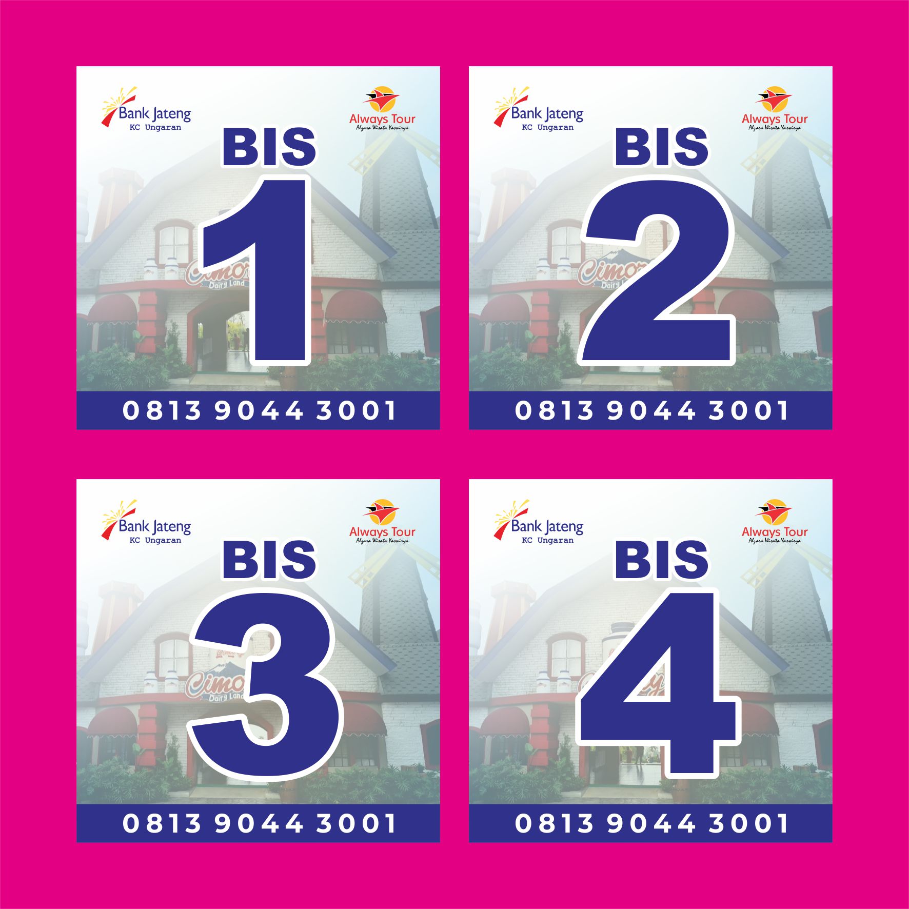 Always Tour Spanduk Family Gathering Bank Jateng Vector Design