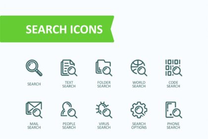 Analysis Search Information Icon Vector