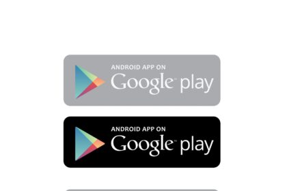 App Store and Google Play Logo Vector