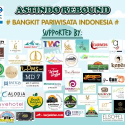 Astindo Backdrop Bangkit Pariwisata Indonesia Vector