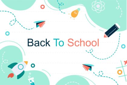 Back School Background Vector