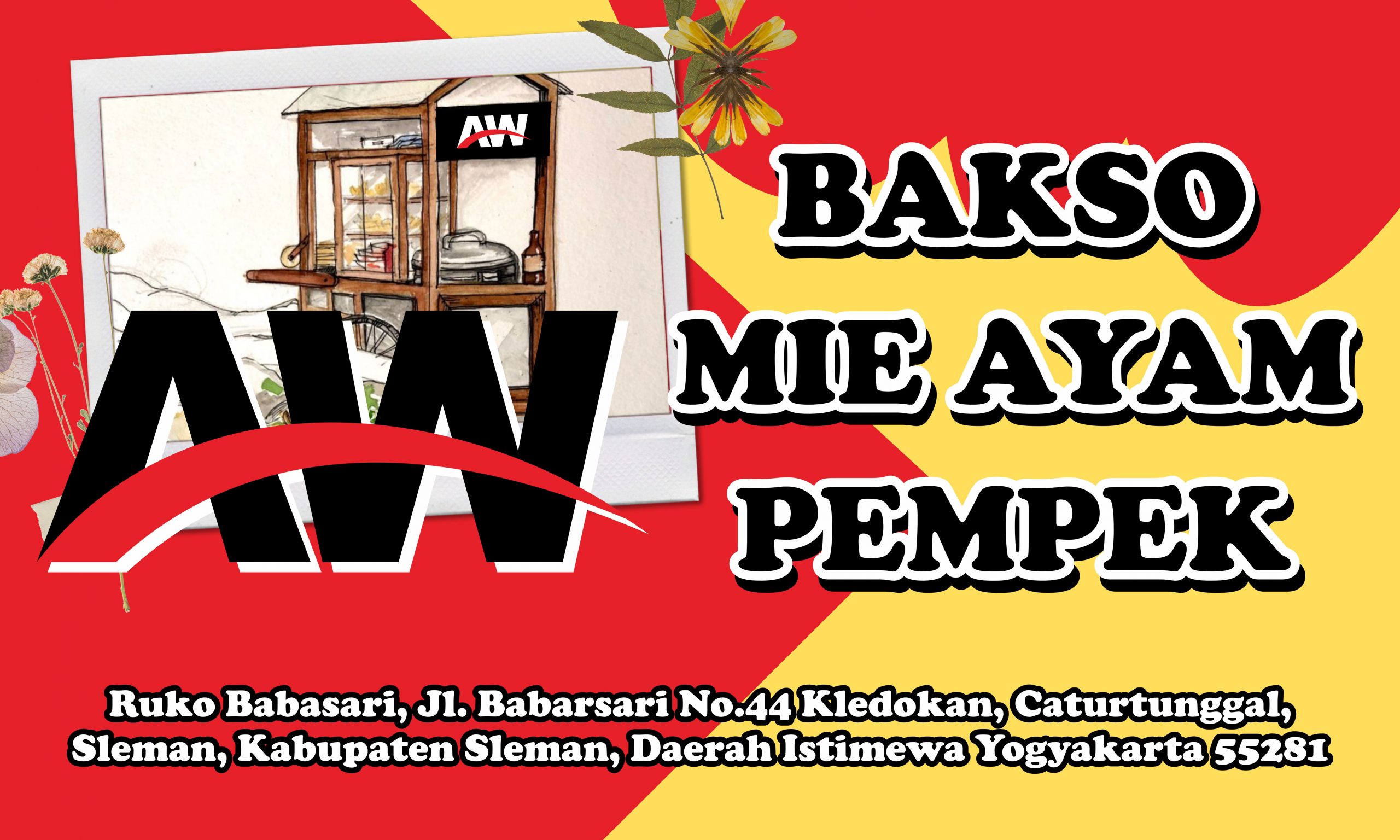 Bakso Mie Ayam Pempek AW Banner Vector CorelDraw