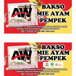 Bakso Mie Ayam Pempek AW Stiker Vector