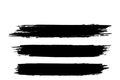 Black Brush Stroke Collection Vector