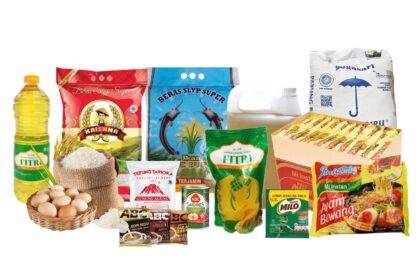 Brosur Grosir Sembako dan Sayur SNS Jogja Vector