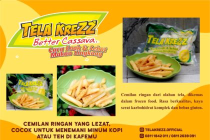 Brosur Tela Krezz Desain Vector