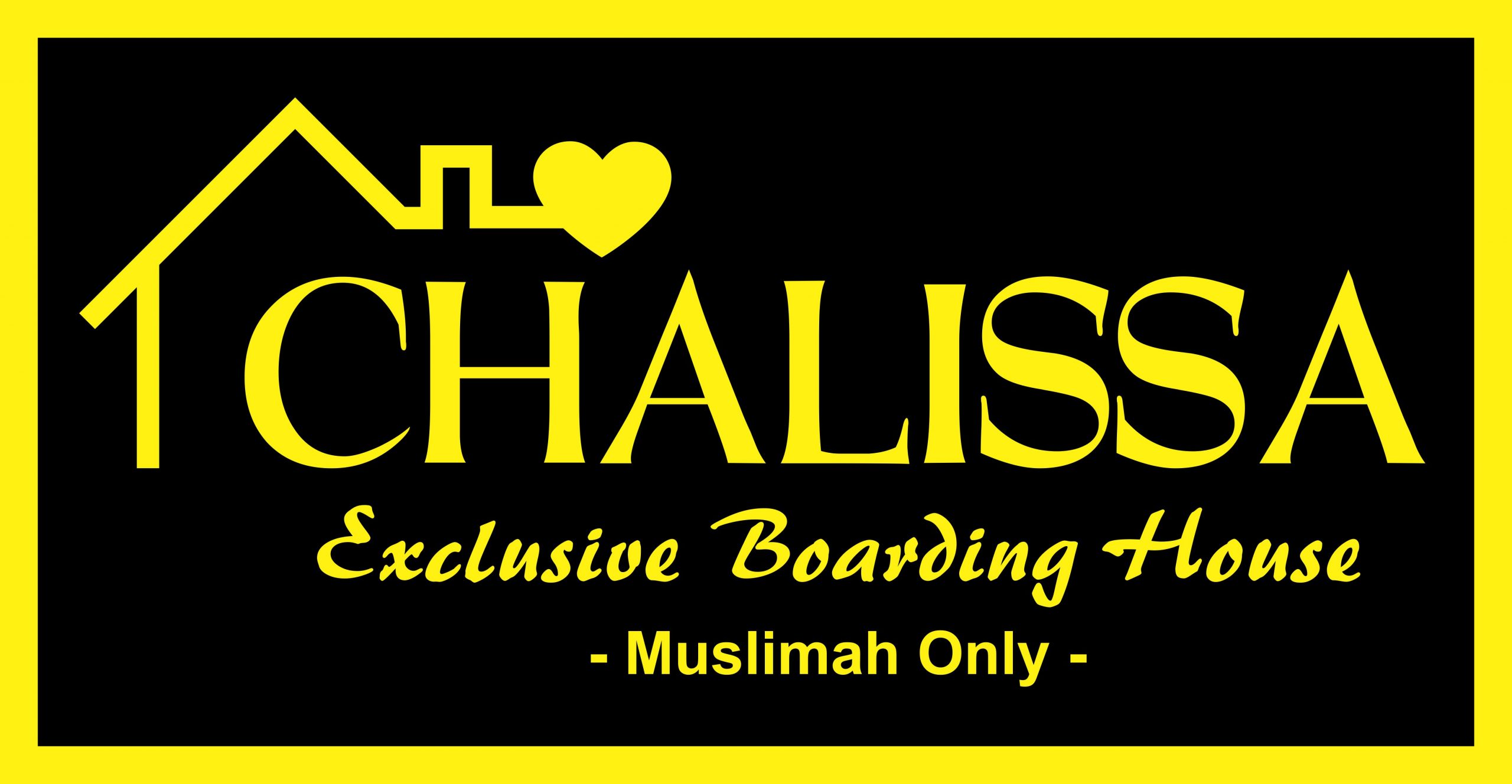 Chalissa Exclusive Boarding House Vector Logo