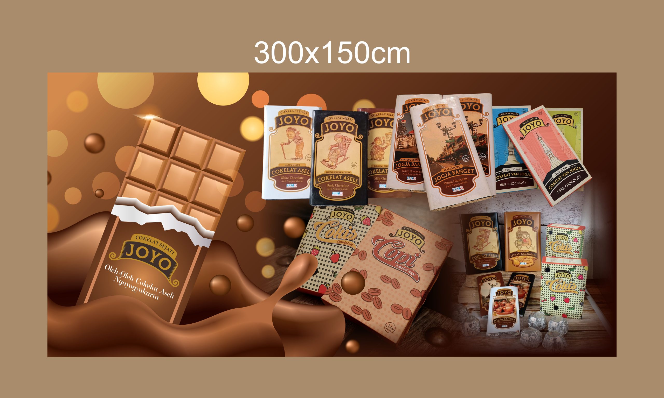 Cokelat Joyo Banner Desain Vector