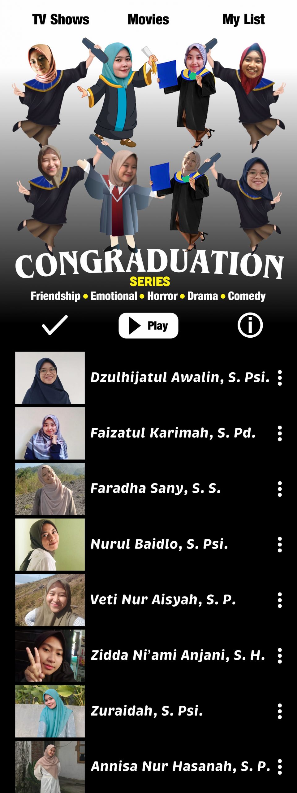 Congraduation Series X Banner Vector