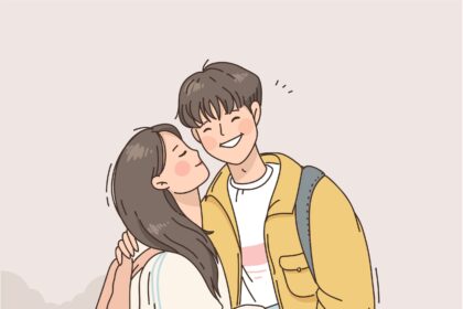 Desain Karakter Gaya Korea Vector