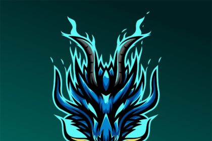 Dragon Mascot Esport Gaming Vector