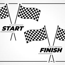 Flag Start Finish Vector