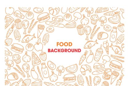 Food Background Vector CorelDraw