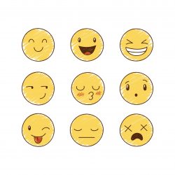 Funny Smileys Emoticon Vector