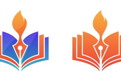 Gradient Book Logo Vector