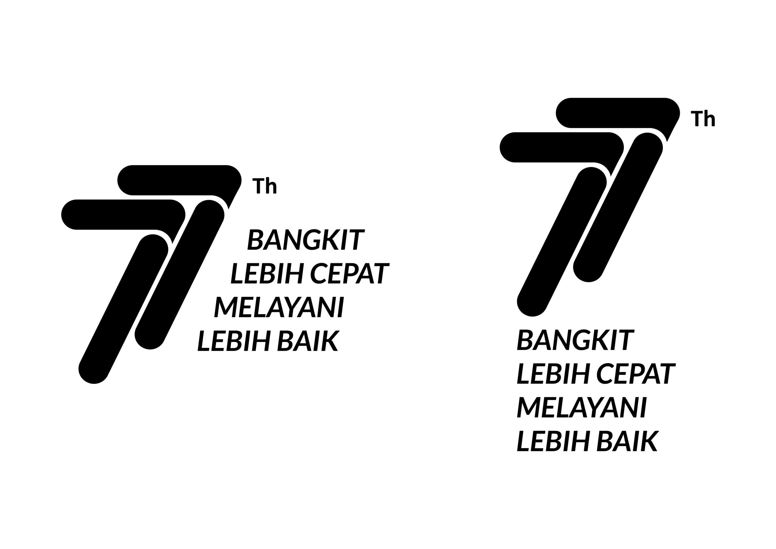 HUT Ke-77 KAI Logo Vector