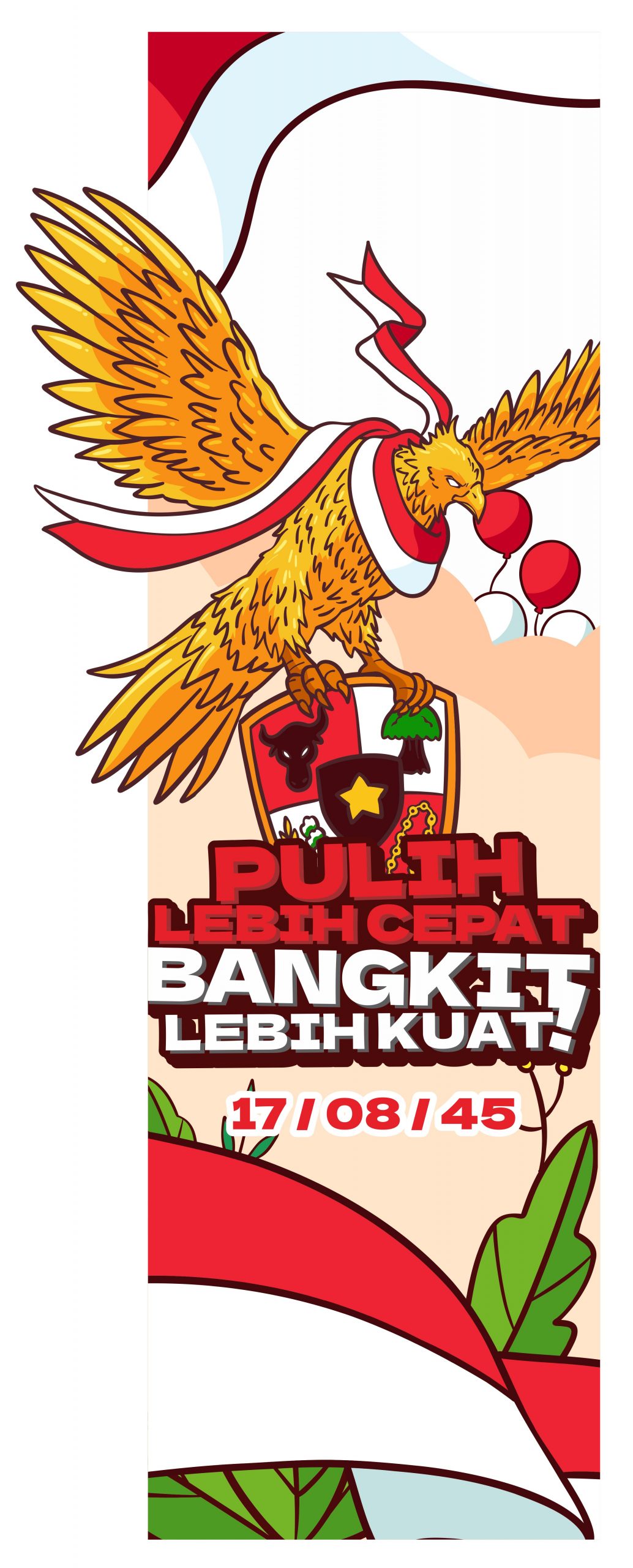 HUT RI 77 Background Vector Banner CorelDraw