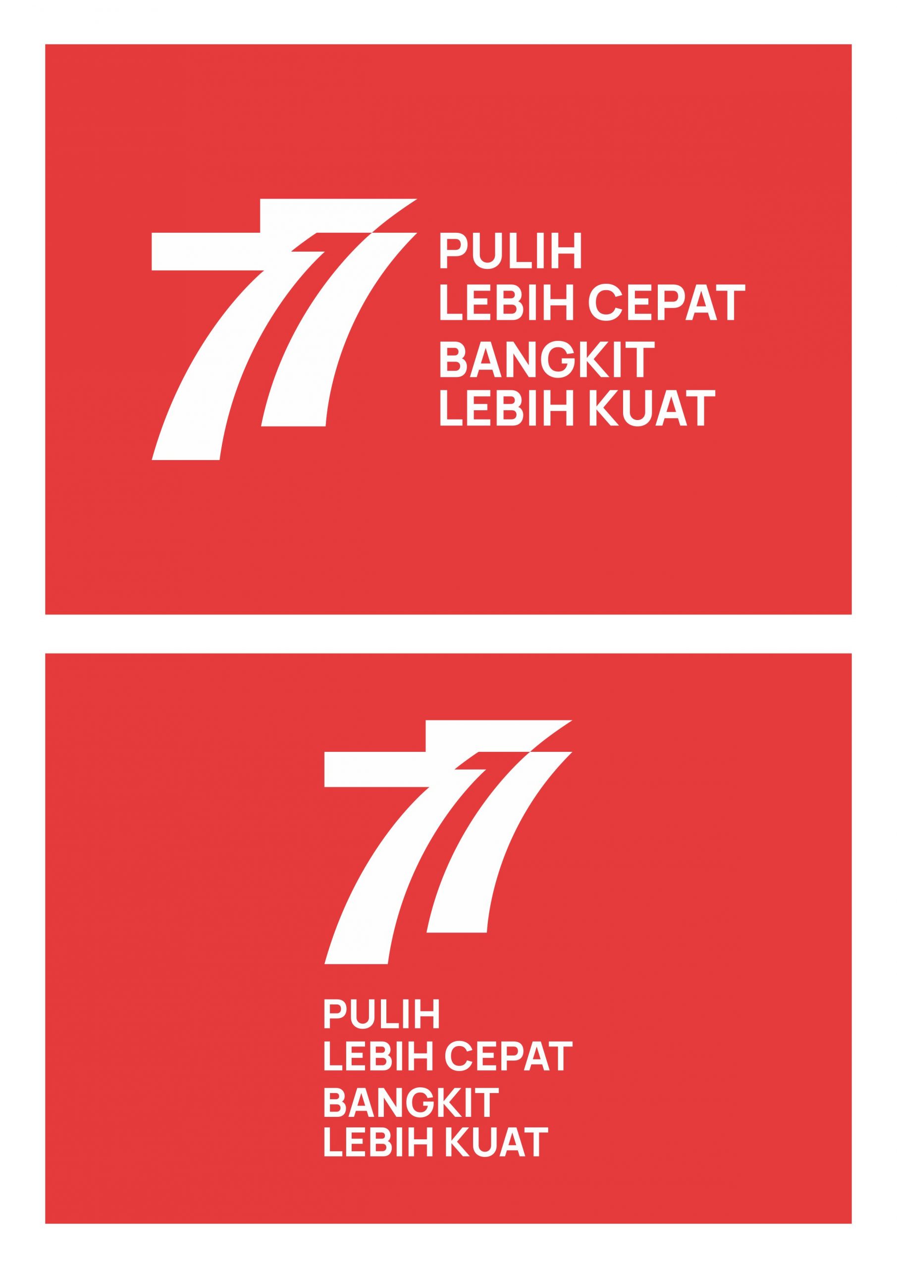 HUT RI 77 Tahun 2022 Logo Vector