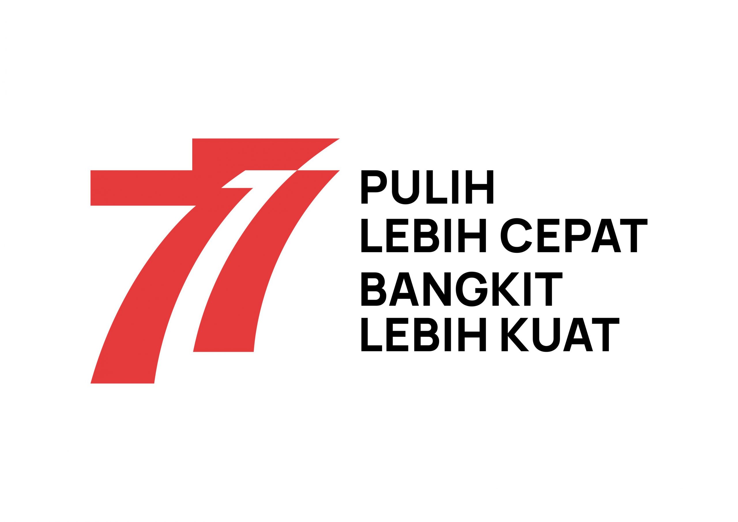 HUT RI 77 Tahun 2022 Logo Vector