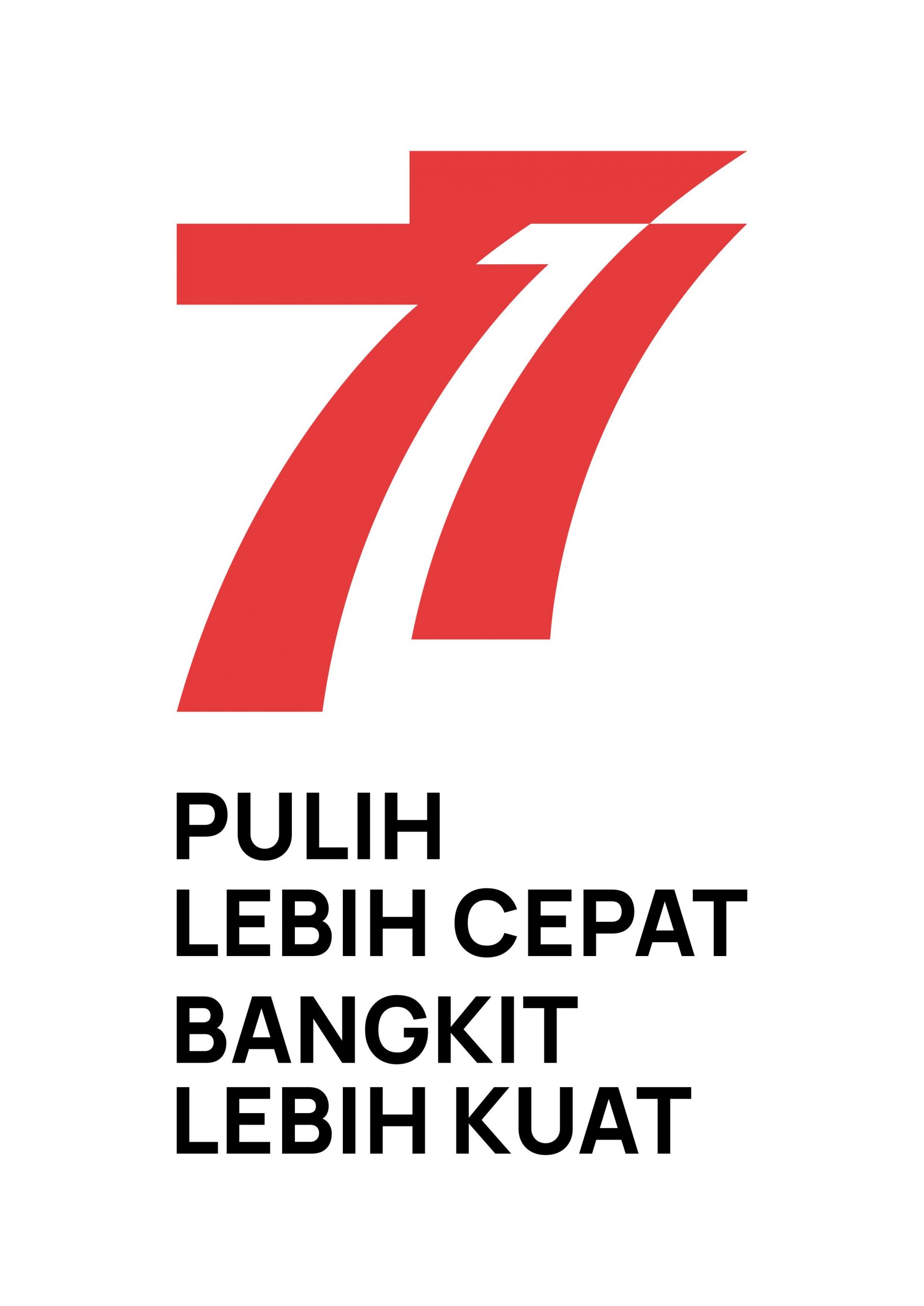 HUT RI 77 Tahun 2022 Logo Vector