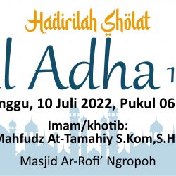 Hadirilah Sholat Idul Adha Vector CorelDraw