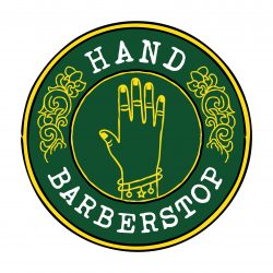 Hand Barberstop Logo Vector