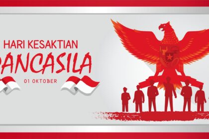 Hari Kesaktian Pancasila Indonesian Holiday Pancasila Day Vector