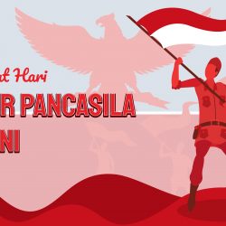 Hari Pancasila Indonesian Foundation Patriotic Background Design Vector