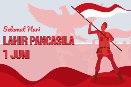 Hari Pancasila Indonesian Foundation Patriotic Background Design Vector