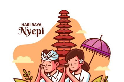 Hari Raya Nyepi Illustration Vector