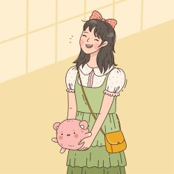 Ilustrasi Karakter Gaya Gambar Korea yang Digambar Tangan Vector