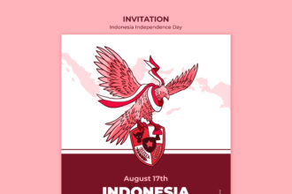 Indonesia Independence Day Invitation Design Template