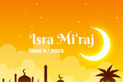 Isra Mi'raj 2023 Background Vector Design