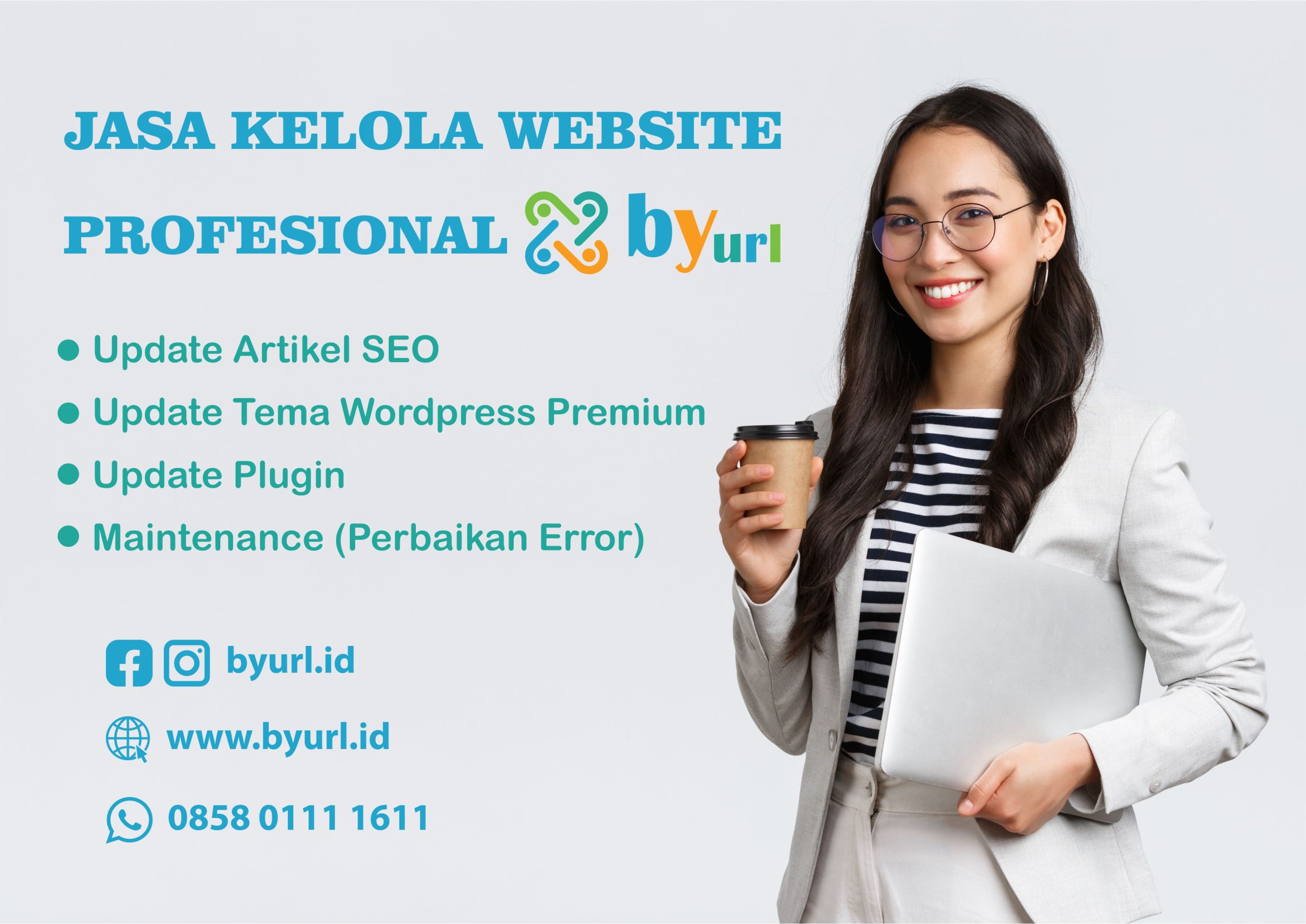 Jasa Kelola Website ByURL Desain Vector