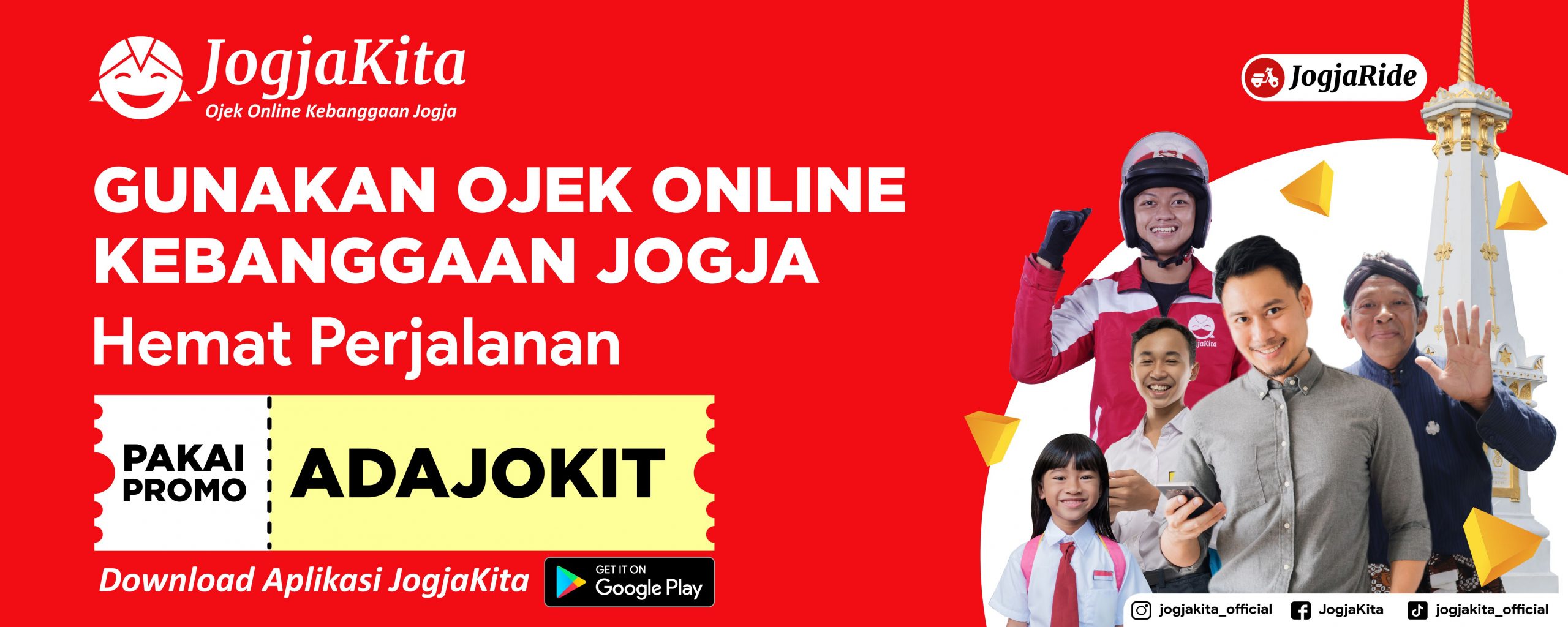 JogjaKita Banner Spanduk Vector