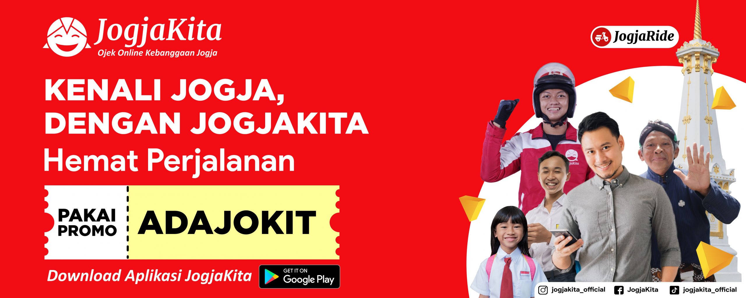 JogjaKita Banner Spanduk Vector