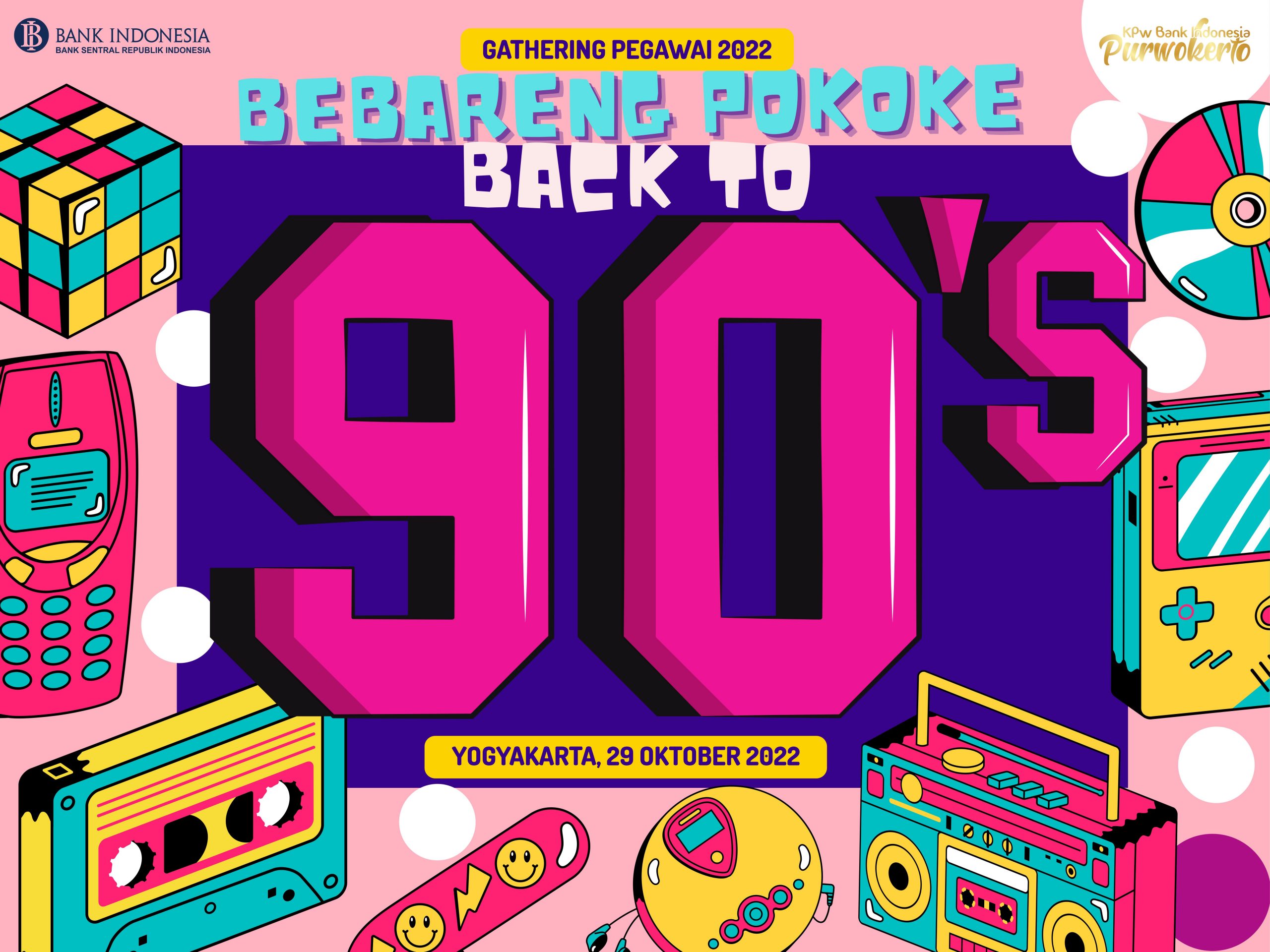 KPW Bank Indonesia Purwokerto Gathering Pegawai 2022 Bebareng Pokoke Vector
