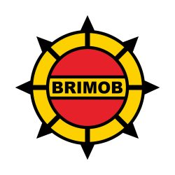 Korps Brimob Roda Kompas Logo Vector