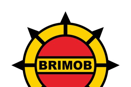 Korps Brimob Roda Kompas Logo Vector