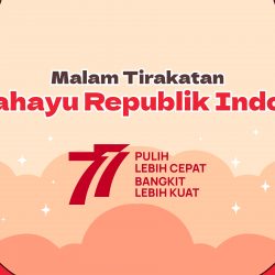 Malam Tirakatan Dirgahayu Republik Indonesia 77 Backdrop Vector CorelDraw