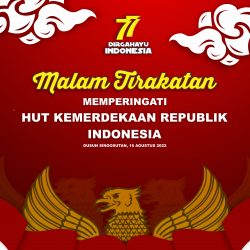 Malam Tirakatan HUT RI 77 Backdrop Vector CorelDraw