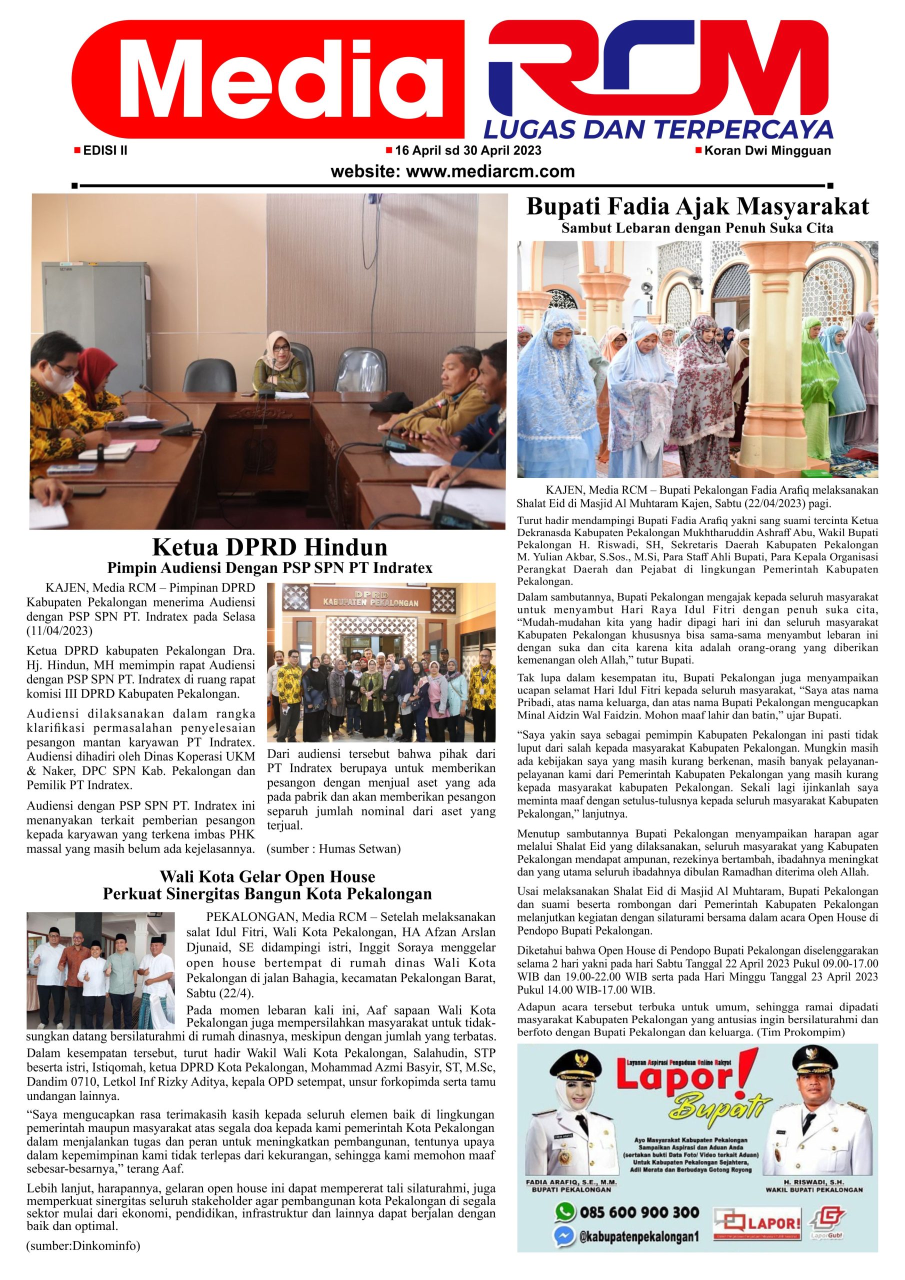 Media RCM E-Paper Edisi II April 2023 Vector Design