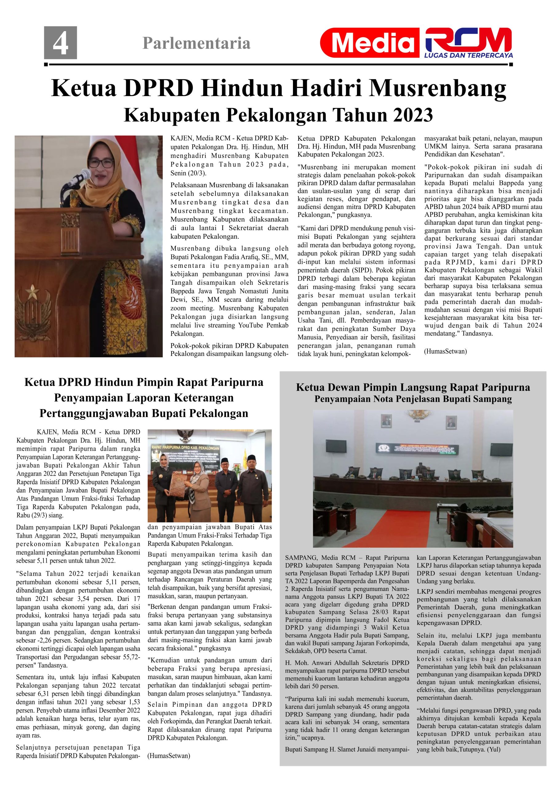 Media RCM E-Paper Edisi Perdana April 2023 Vector Design