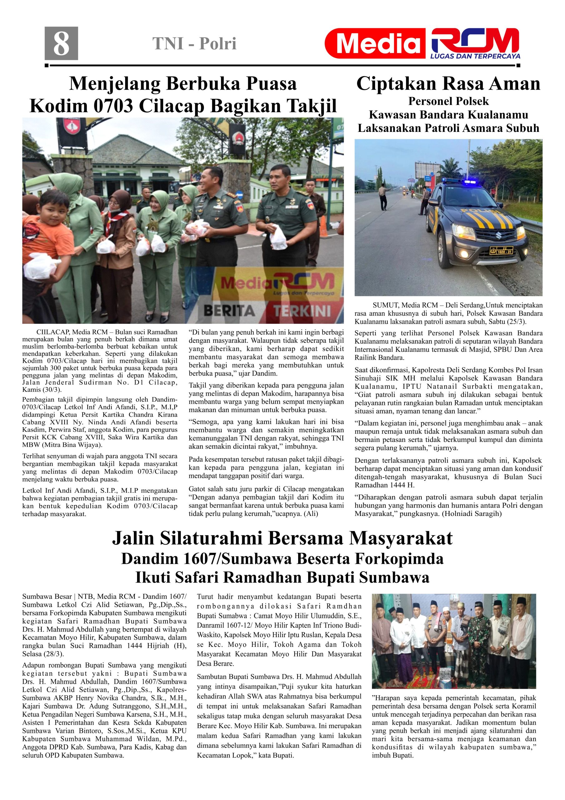 Media RCM E-Paper Edisi Perdana April 2023 Vector Design