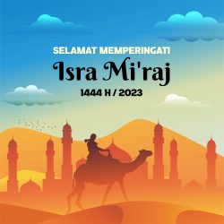 Memperingati Isra Mi'raj 2023 Vector Design