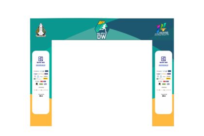 Mlayu DW Event Fun Fun Run UKDW Gate Desain Vector